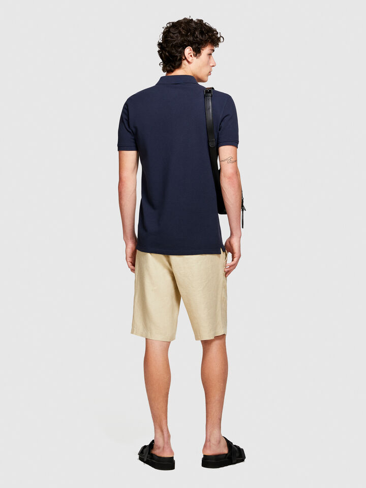 Slim fit polo - men's polos - Dark Blue | Sisley image number 3